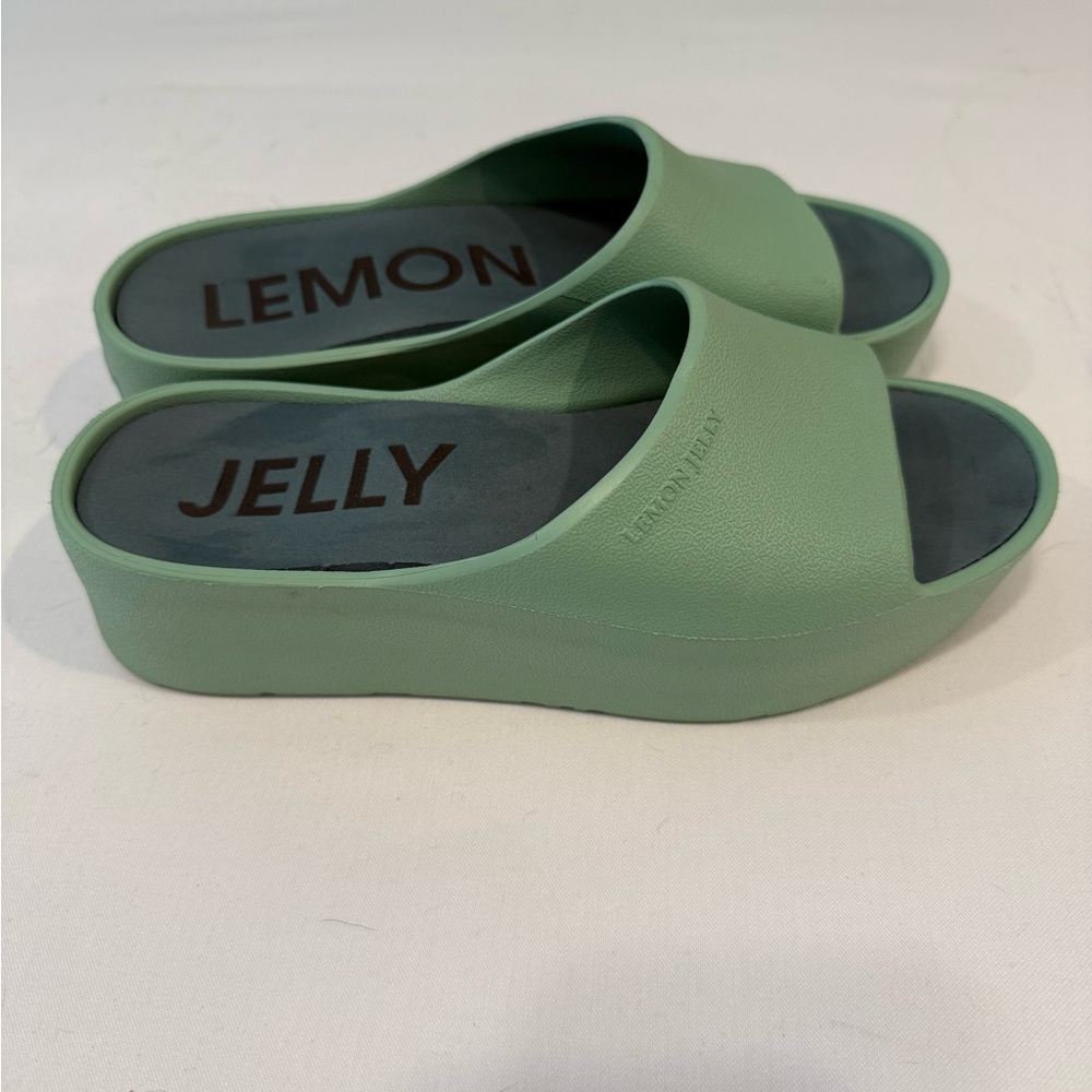 Lemon Jelly slides in mint green